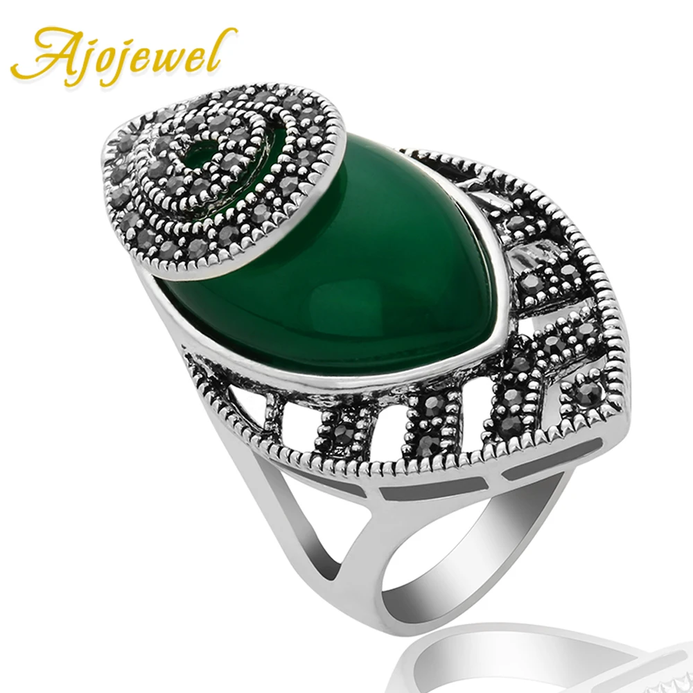 Ajojewel Big Vintage Ring With Horse Eye Stone Women's Black Rhinestone Finger Jewelry Black/Green/Red Anel
Ajojewel Big Vintage Ring With Horse Eye Stone Women's Black Rhinestone Finger Jewelry Black/Green/Red Anel