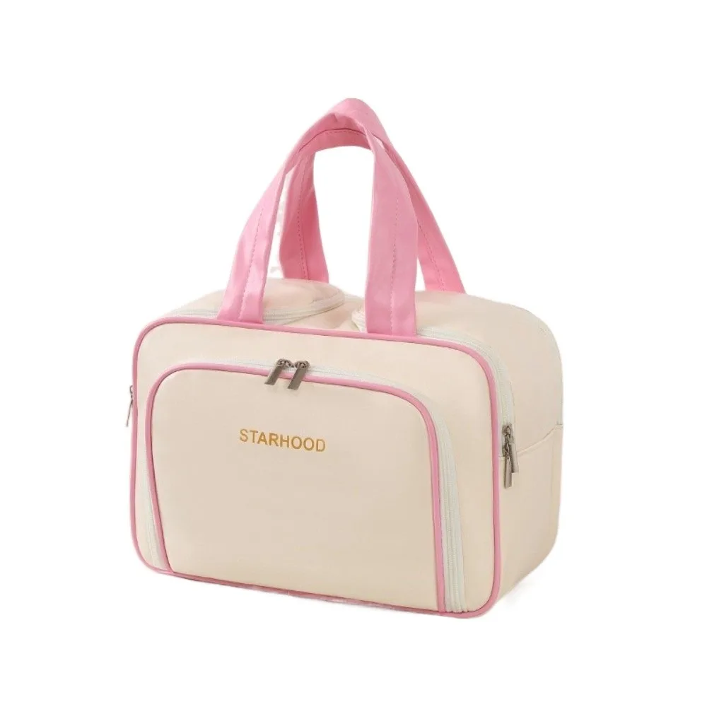 Large Capacity Travel Toiletry Bag PU Wide-open Travel Storage Case Handle Multiple Compartments Cosmetic Container Women
Large Capacity Travel Toiletry Bag PU Wide-open Travel Storage Case Handle Multiple Compartments Cosmetic Container Women