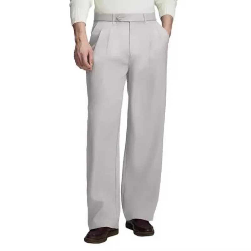Men's Spring And Summer Breathable Skin-friendly Casual Dress Pants Pleated Loose Straight Retro Wide-leg Pants
Men's Spring And Summer Breathable Skin-friendly Casual Dress Pants Pleated Loose Straight Retro Wide-leg Pants