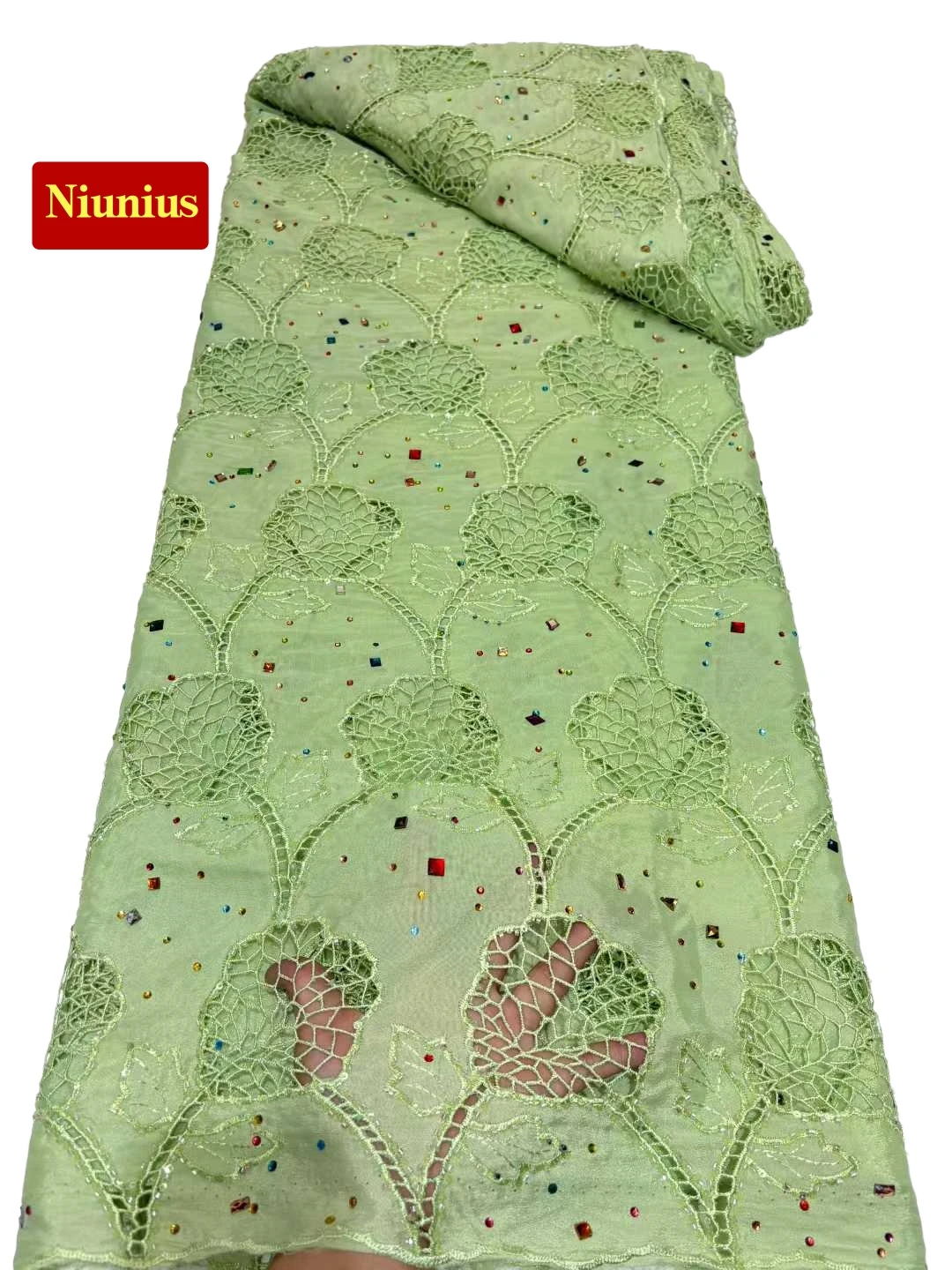 2026Latest Very Soft Laser Embroidered Cotton Delicate Best Quality Lace with Bigger Stones Fabric Party Evening Dress NN5638_R
2026Latest Very Soft Laser Embroidered Cotton Delicate Best Quality Lace with Bigger Stones Fabric Party Evening Dress NN5638_R