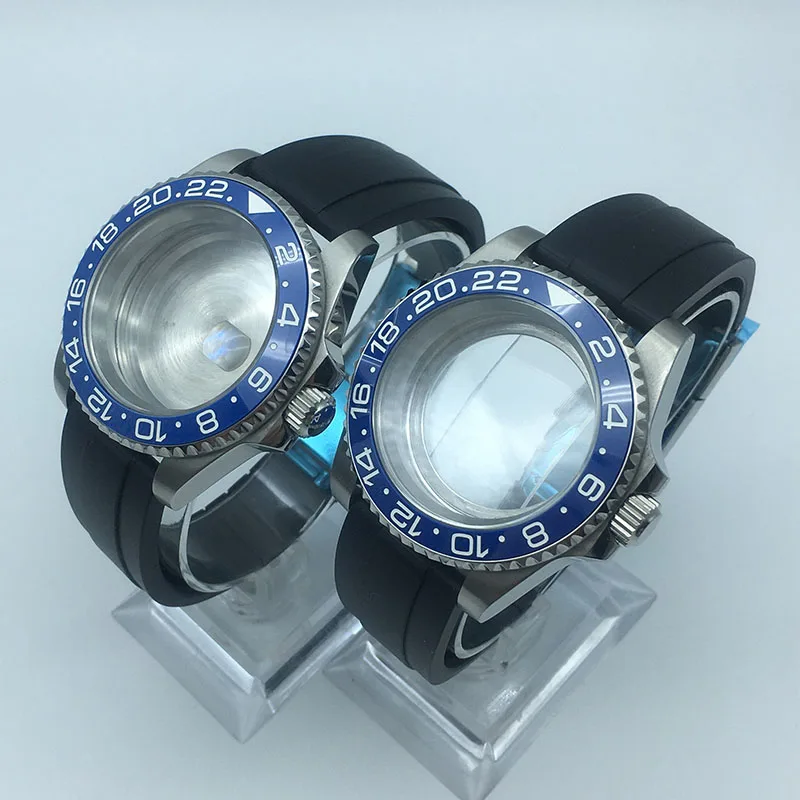 Luxury men's 40mm watch case strap with sapphire glass blue GMT bezel for Seiko nh35 nh36/38 Miyota8215 movement For 28.5mm Dial
Luxury men's 40mm watch case strap with sapphire glass blue GMT bezel for Seiko nh35 nh36/38 Miyota8215 movement For 28.5mm Dial