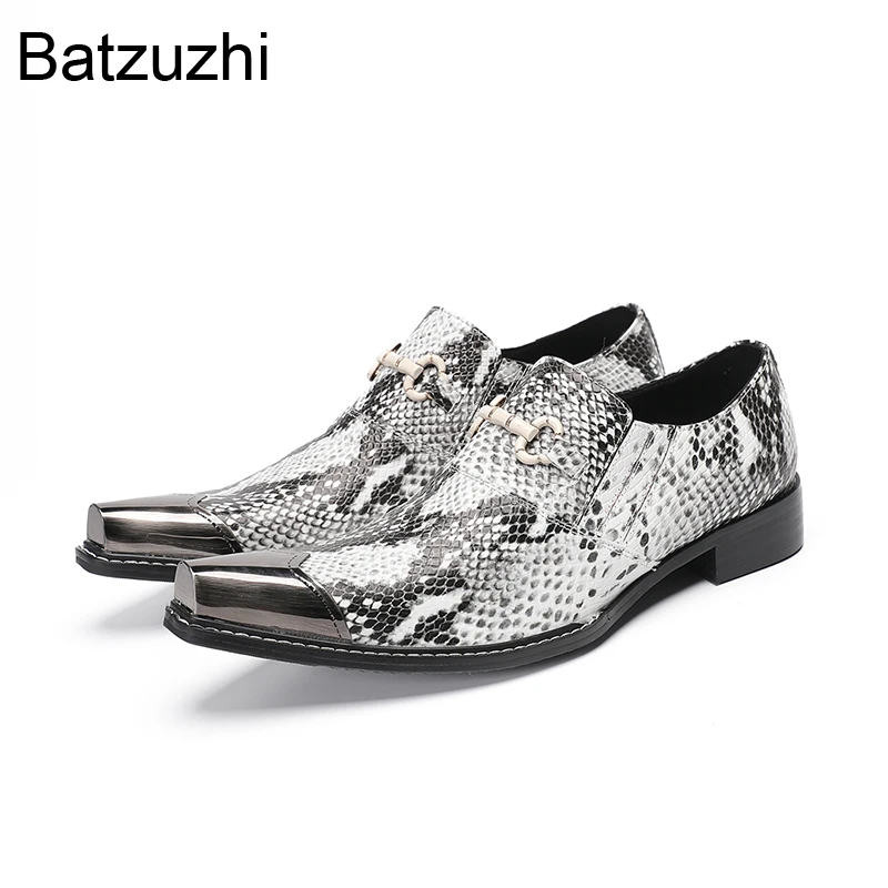 Batzuzhi Italian Type Men's Shoes with Iron Toe Fashion Genuine Leather Dress Shoes Man Slip on Low Heels Business/Party Shoes
Batzuzhi Italian Type Men's Shoes with Iron Toe Fashion Genuine Leather Dress Shoes Man Slip on Low Heels Business/Party Shoes