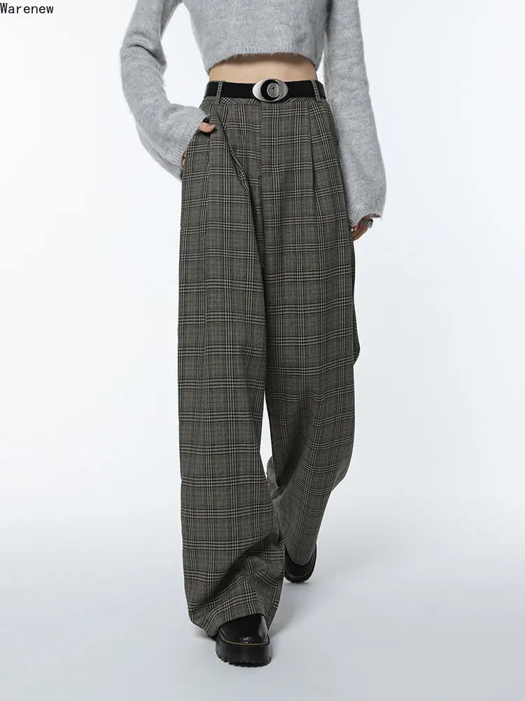 Harajuku Vintage Plaid Design High Waist Straight Baggy Pants 2023 Women Y2k Streetwear Loose Wide Leg Long Soft Suit Trousers
Harajuku Vintage Plaid Design High Waist Straight Baggy Pants 2023 Women Y2k Streetwear Loose Wide Leg Long Soft Suit Trousers