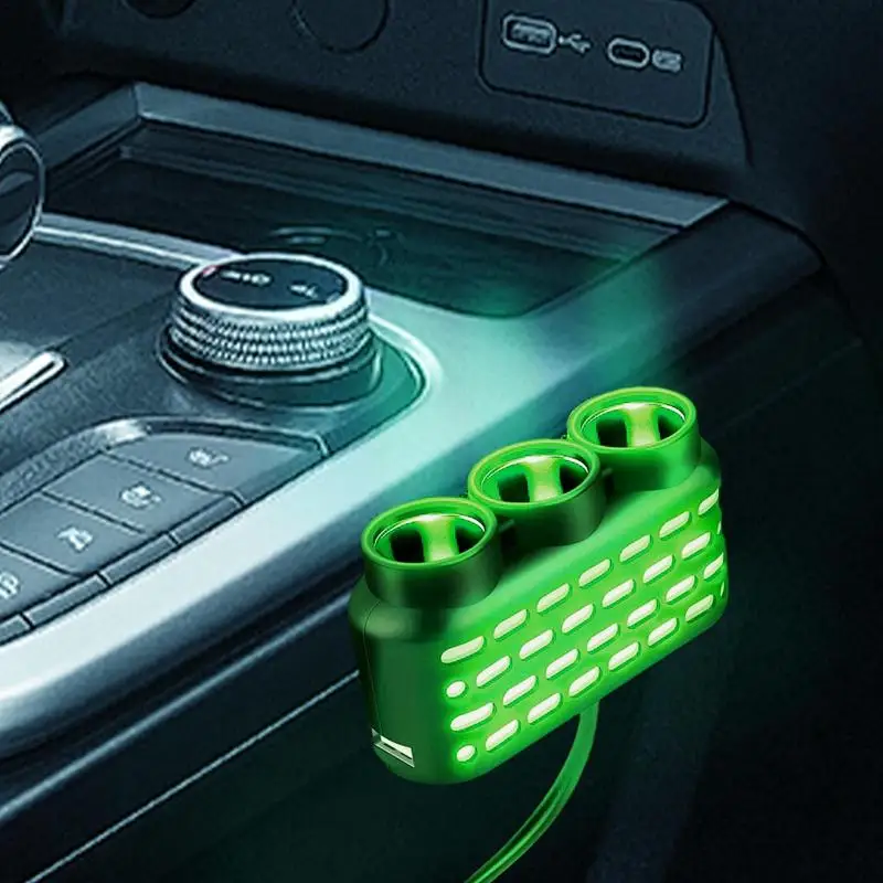 Fast-Charging Car Adapter Auto QC3.0 Charger Splitter Car Charger Adapter Socket With Multifunctional Lights For Car Convertible
Fast-Charging Car Adapter Auto QC3.0 Charger Splitter Car Charger Adapter Socket With Multifunctional Lights For Car Convertible