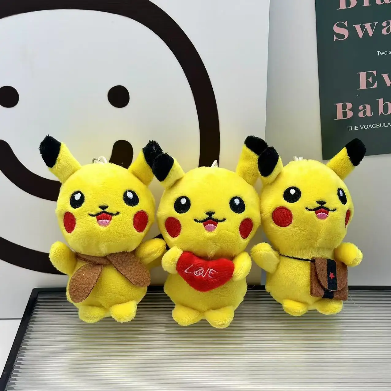 13cm yellow Pikachu pendant plush toy doll cartoon bag hanger cloth doll keychain cute boy or girl gift
13cm yellow Pikachu pendant plush toy doll cartoon bag hanger cloth doll keychain cute boy or girl gift