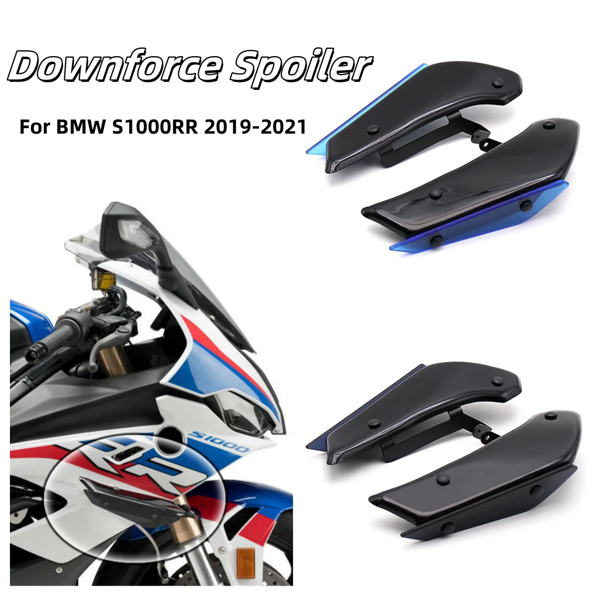 Motorcycle Winglet Aerodynamic Side Wing Downforce Spoiler For BMW S1000RR S 1000RR S1000 RR 2019-2021 5 Color Wind Deflector
Motorcycle Winglet Aerodynamic Side Wing Downforce Spoiler For BMW S1000RR S 1000RR S1000 RR 2019-2021 5 Color Wind Deflector