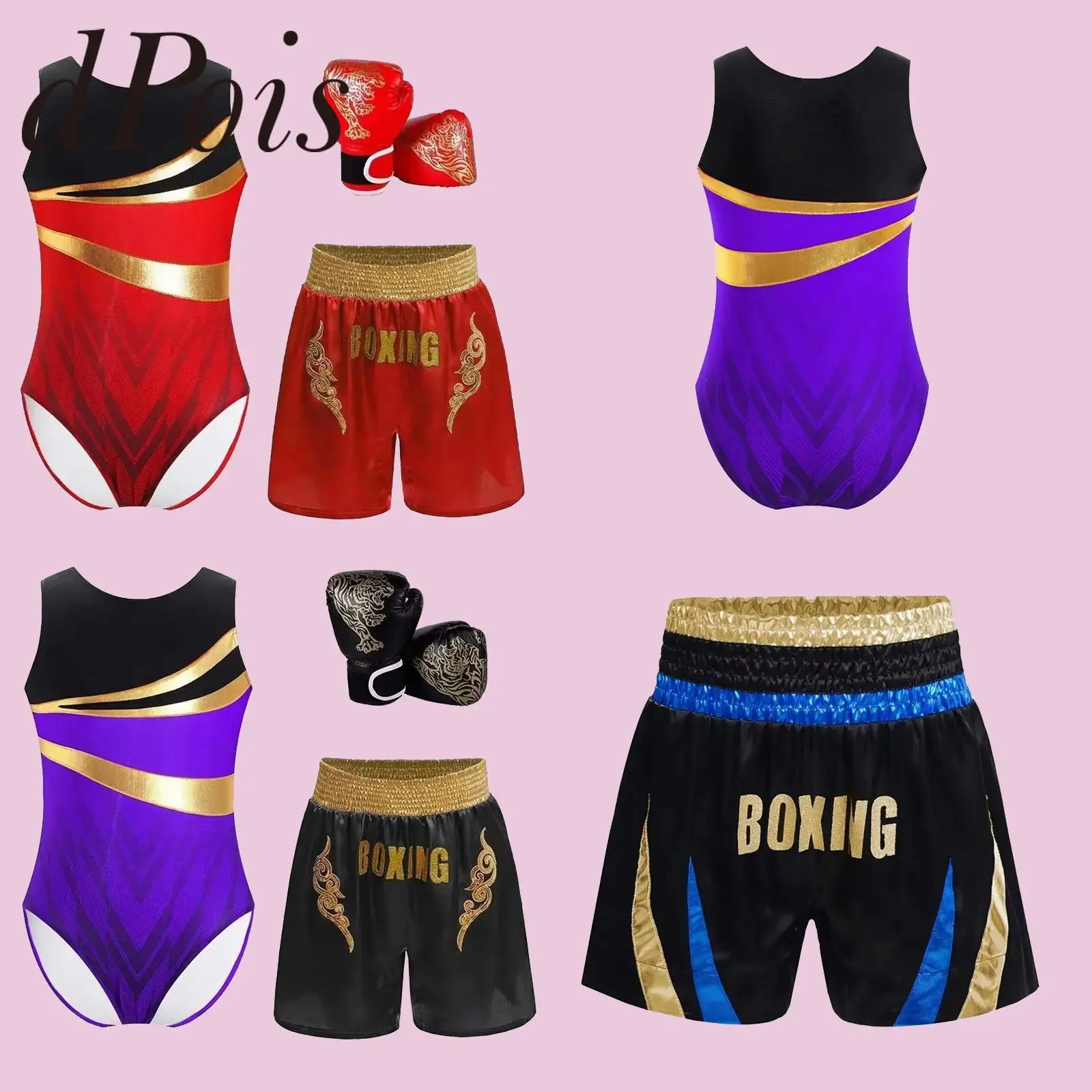 Boxing Jerseys Kids Boys Fight Grappling Fighting Competition Costume Leotard + Boxer Shorts Gloves Childs Training Boxing Top
Boxing Jerseys Kids Boys Fight Grappling Fighting Competition Costume Leotard + Boxer Shorts Gloves Childs Training Boxing Top