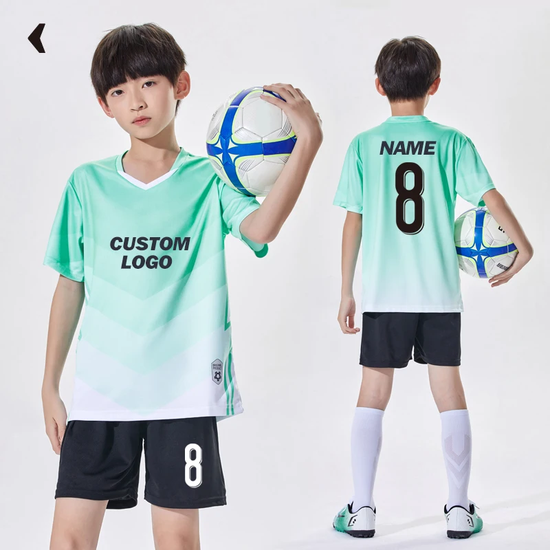 Customize Print Number Team Boys Color Soccer Uniform Jersey Youth Kid Football Practice Jerseys Children Soccer Jersey Set 8850
Customize Print Number Team Boys Color Soccer Uniform Jersey Youth Kid Football Practice Jerseys Children Soccer Jersey Set 8850