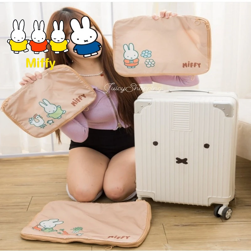 Kawaii Miffy Storage Bag Cute Cartoon Miffy Luggage Bag Set Three-piece StorageBag for Luggage Travel Clothing Separation Bag
Kawaii Miffy Storage Bag Cute Cartoon Miffy Luggage Bag Set Three-piece StorageBag for Luggage Travel Clothing Separation Bag