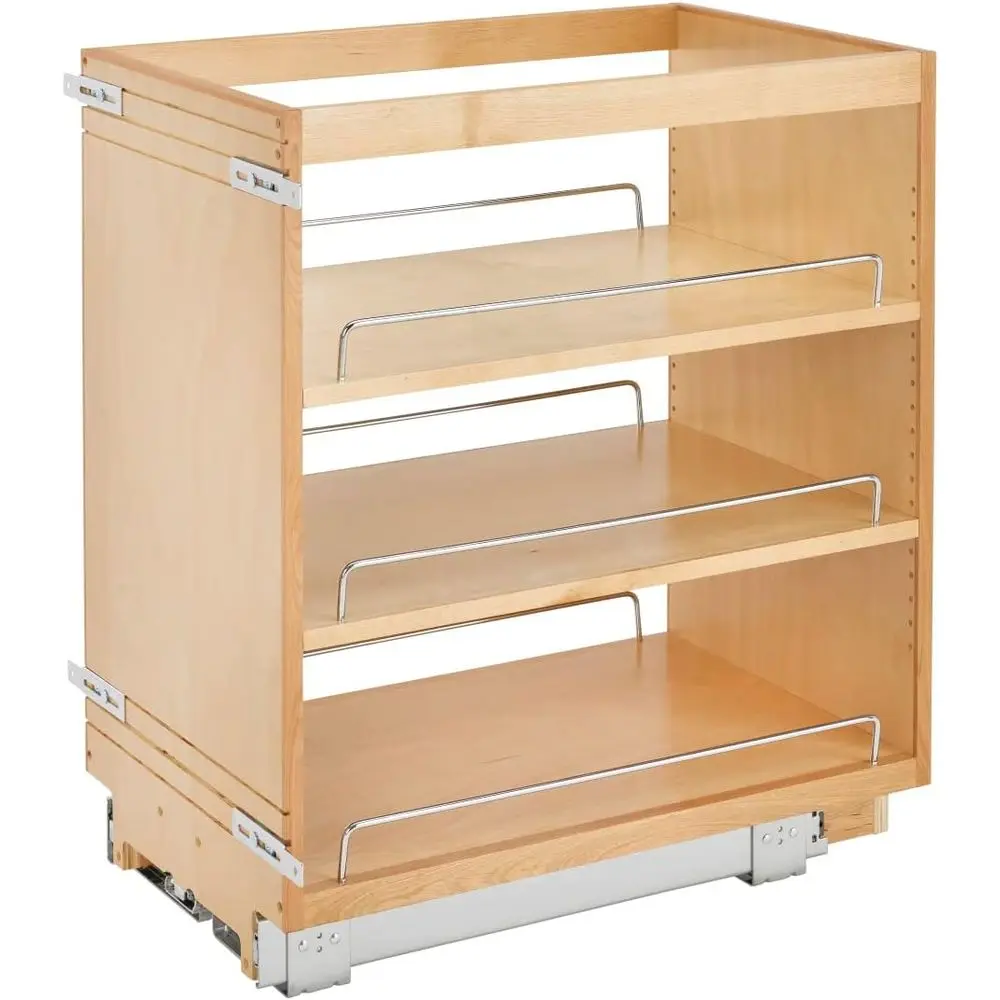 14 Pullout Kitchen Cabinet Organizer with Adjustable Shelves for Spices and Storage
14 Pullout Kitchen Cabinet Organizer with Adjustable Shelves for Spices and Storage