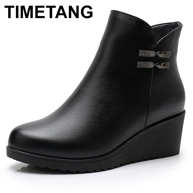Genuine Leather Warm Winter Boots Shoes Women Ankle Boots Female Wedges Boots Women Boot Platform Shoes
Genuine Leather Warm Winter Boots Shoes Women Ankle Boots Female Wedges Boots Women Boot Platform Shoes