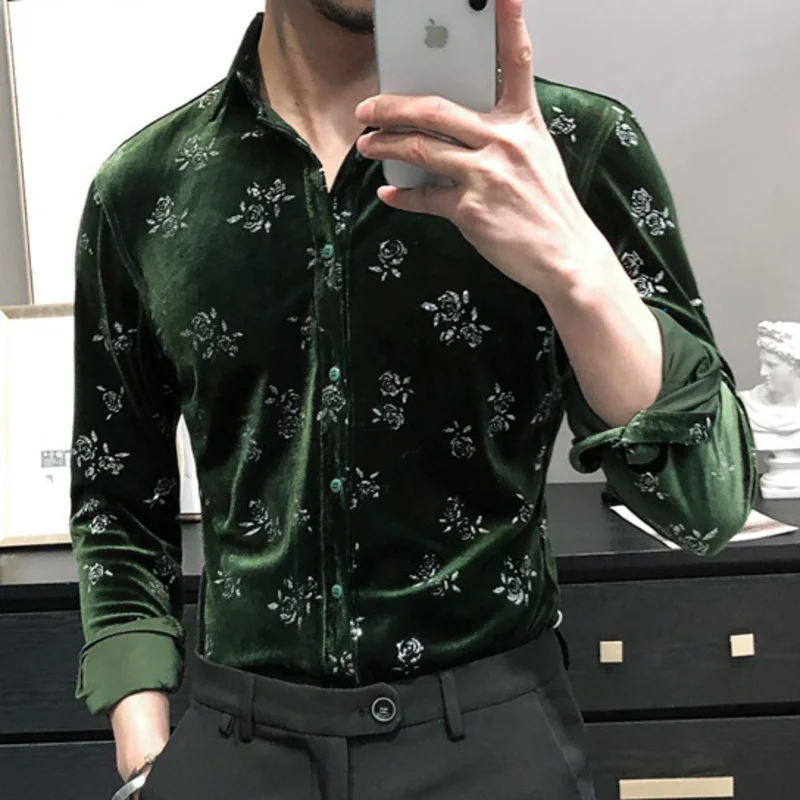 Fashion Flannel Print Clothing Winter Stylish Party Dress Long Sleeves Mens Flower Shirt Casual Baroque Velvet Shirts Mens Shirt
Fashion Flannel Print Clothing Winter Stylish Party Dress Long Sleeves Mens Flower Shirt Casual Baroque Velvet Shirts Mens Shirt