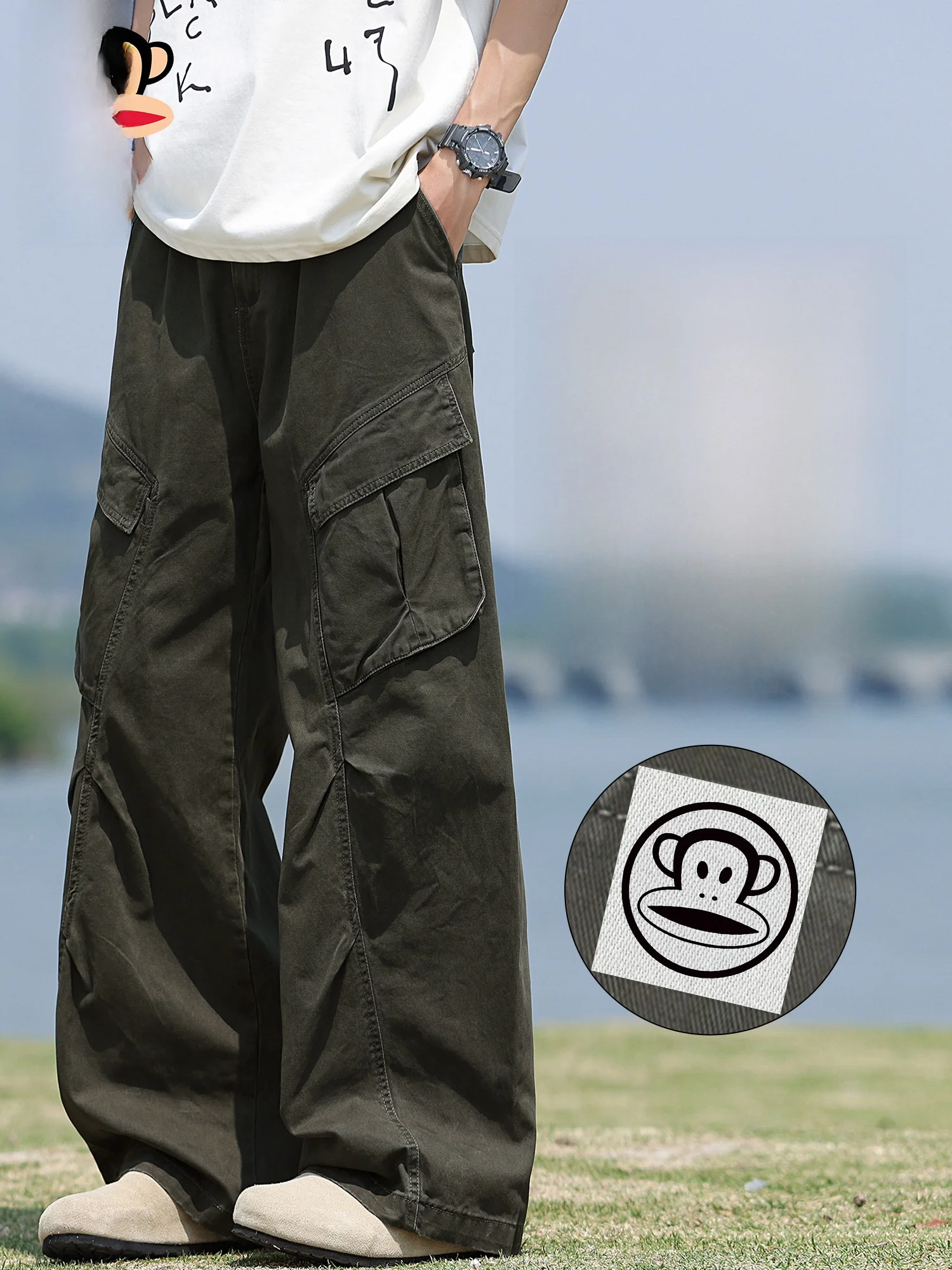 PaulFrank Heavyweight Pleated Casual Pants Men's Spring New Loose Straight Workwear Long Trousers American Sle Cotton Polye...
PaulFrank Heavyweight Pleated Casual Pants Men's Spring New Loose Straight Workwear Long Trousers American Sle Cotton Polye...