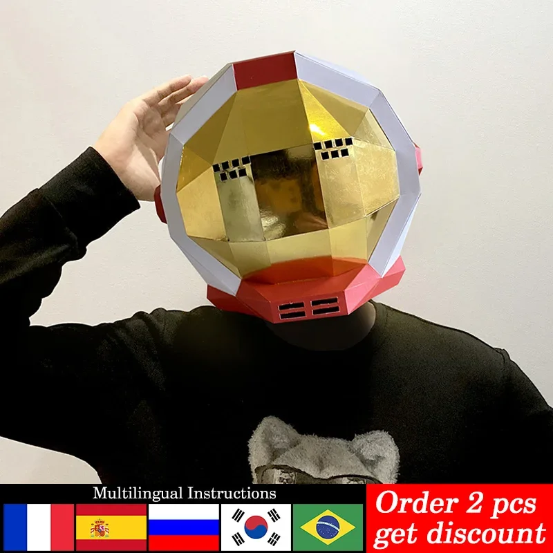 Space Astronaut Mask Paper Model,Small Size,Origami Costume Party Cosplay,Low Poly 3D Papercraft Art,Handmade DIY Craft RTY345
Space Astronaut Mask Paper Model,Small Size,Origami Costume Party Cosplay,Low Poly 3D Papercraft Art,Handmade DIY Craft RTY345