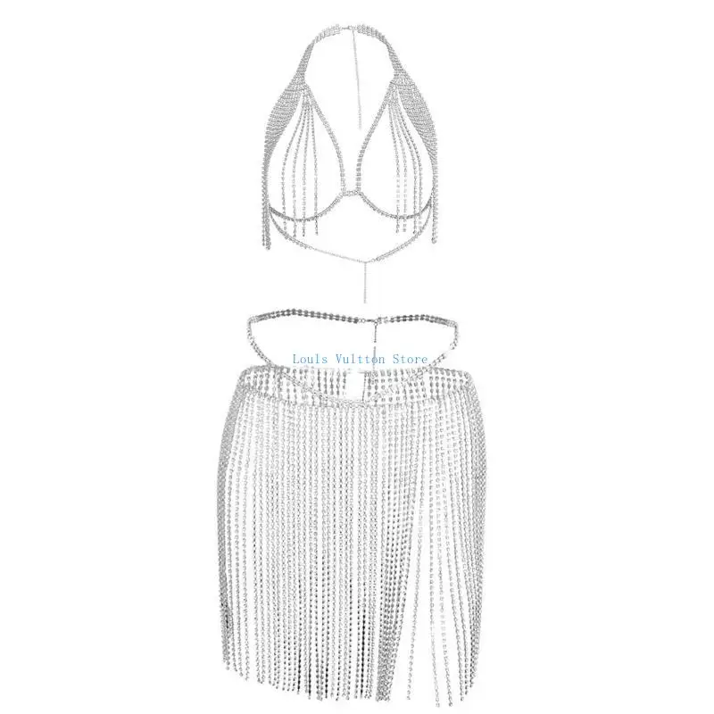 L5YB Fashionable Fringed Body Chain Set Chain Dress Decorative Chain for Party
L5YB Fashionable Fringed Body Chain Set Chain Dress Decorative Chain for Party