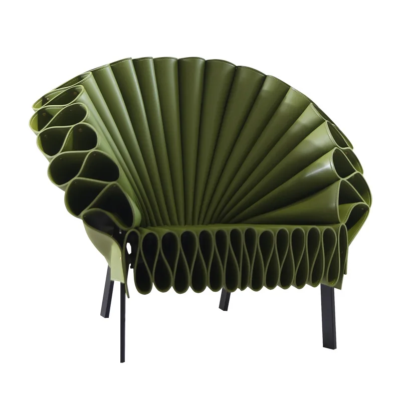 Nordic designer light luxury villa peacock chair creative leisure living room balcony fan
Nordic designer light luxury villa peacock chair creative leisure living room balcony fan