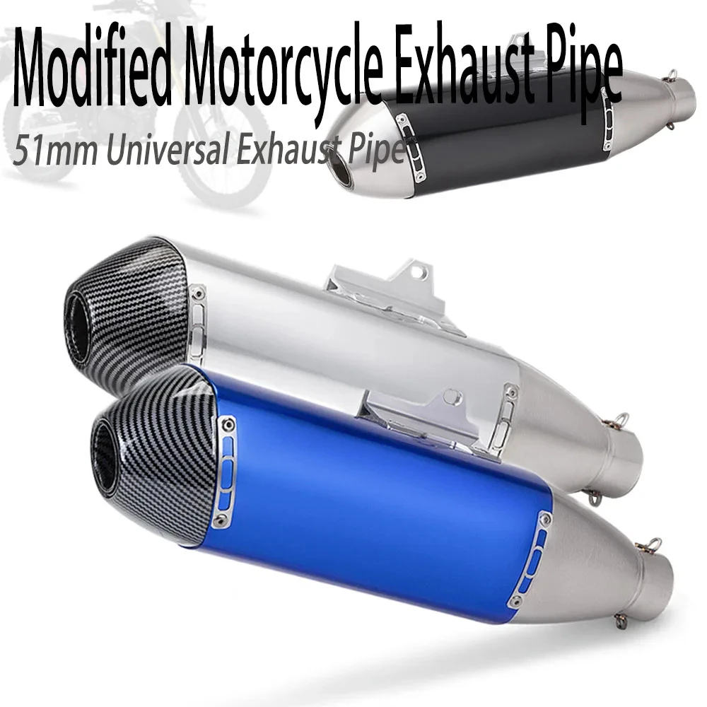Length 480mm Motorcycle FMF 4T Exhaust Muffler Pipe Escape Moto Inlet 51mm Universal with DB Killer tubos de escape motos
Length 480mm Motorcycle FMF 4T Exhaust Muffler Pipe Escape Moto Inlet 51mm Universal with DB Killer tubos de escape motos
