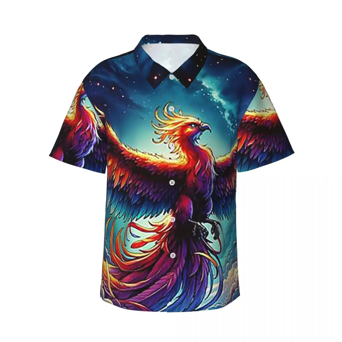 Красочные мужские рубашки Colorful Majestic Phoenix, гавайские рубашки с короткими рукавами, забавные топы с лацканами для летнего пляжа
Красочные мужские рубашки Colorful Majestic Phoenix, гавайские рубашки с короткими рукавами, забавные топы с лацканами для летнего пляжа