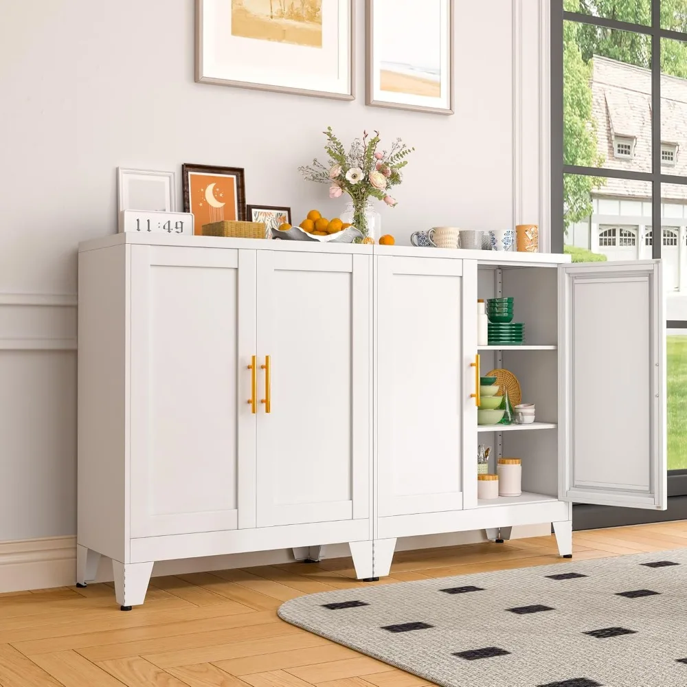 Metal Buffets Sideboards Cabinet with 2Doors and Adjustable Shelves,Cupboard Console Coffee Wine Bar,Accent Storage Cabinet for
Metal Buffets Sideboards Cabinet with 2Doors and Adjustable Shelves,Cupboard Console Coffee Wine Bar,Accent Storage Cabinet for
