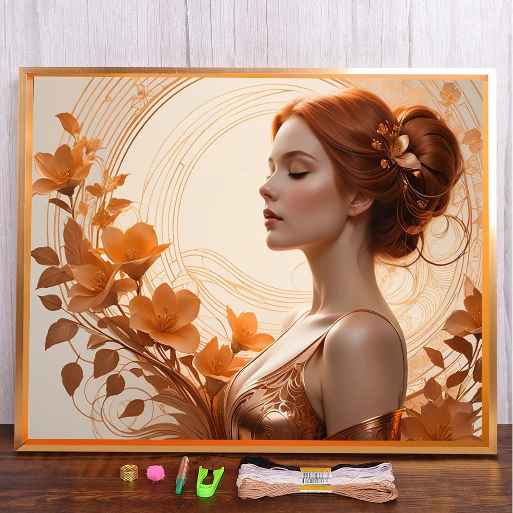 Portrait Girl Printed Water-Soluble Canvas Cross Stitch DIY Embroidery Set Handiwork Knitting Craft Handmade Mulina Gift Magic
Portrait Girl Printed Water-Soluble Canvas Cross Stitch DIY Embroidery Set Handiwork Knitting Craft Handmade Mulina Gift Magic