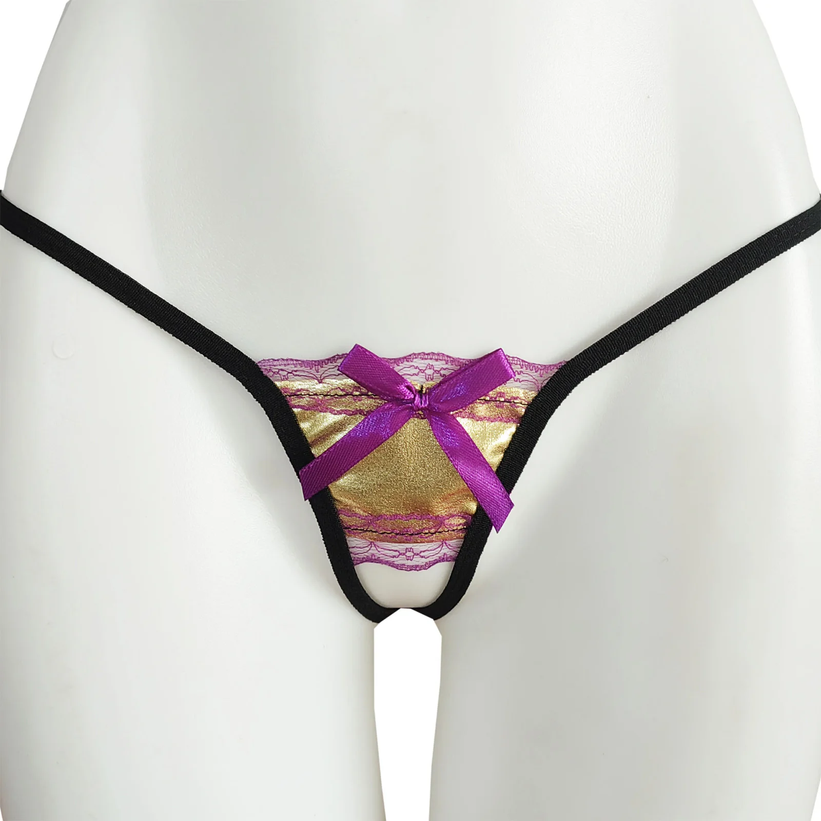 Women Lingerie Micro T-back Briefs Low Waist Cutout with Bow Details Spaghetti Straps Thong Panties for Dating Night Anniversary
Women Lingerie Micro T-back Briefs Low Waist Cutout with Bow Details Spaghetti Straps Thong Panties for Dating Night Anniversary