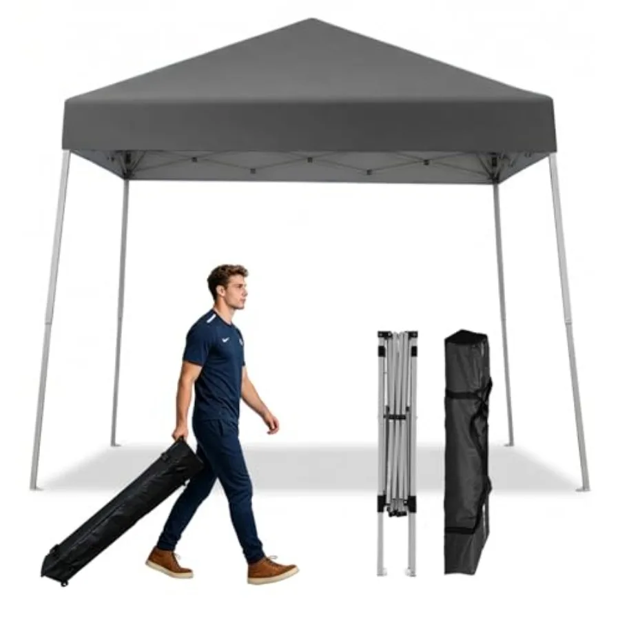 Canopy Tent, 10X10 FT Pop Up Canopy Outdoor Instant Tent Slant Legs with Carrying Bag, Portable Gazebo Shelter for Patio Deck G
Canopy Tent, 10X10 FT Pop Up Canopy Outdoor Instant Tent Slant Legs with Carrying Bag, Portable Gazebo Shelter for Patio Deck G