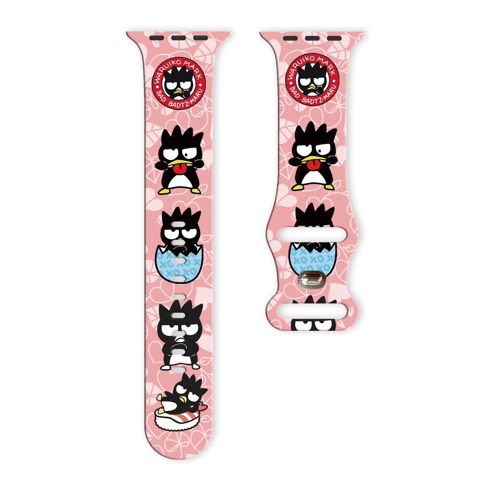 Sanrio Bad Badtz-Maru Naughty Print Strap for Apple Watch Series 11/10/9/8/7/SE, Soft Waterproof Silicone Band 45mm 44mm 42mm
Sanrio Bad Badtz-Maru Naughty Print Strap for Apple Watch Series 11/10/9/8/7/SE, Soft Waterproof Silicone Band 45mm 44mm 42mm