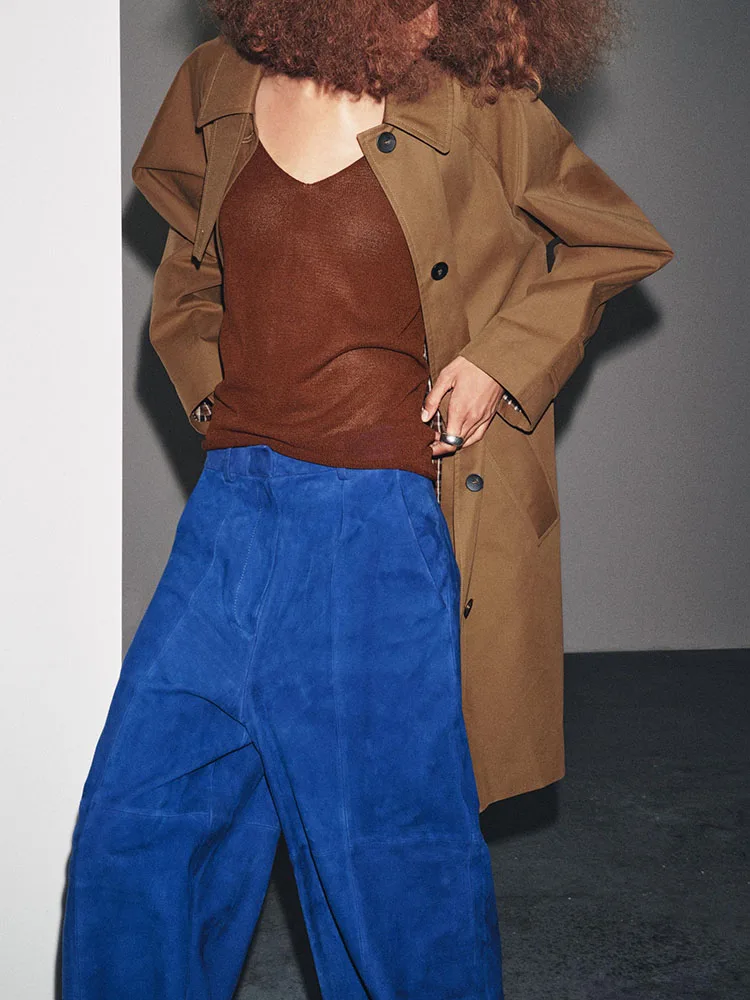 Милое модное удобное осеннее пальто средней длины, Новое поступление, женская одежда, повседневная одежда Ele Sle, сезон 2025 г.
Милое модное удобное осеннее пальто средней длины, Новое поступление, женская одежда, повседневная одежда Ele Sle, сезон 2025 г.