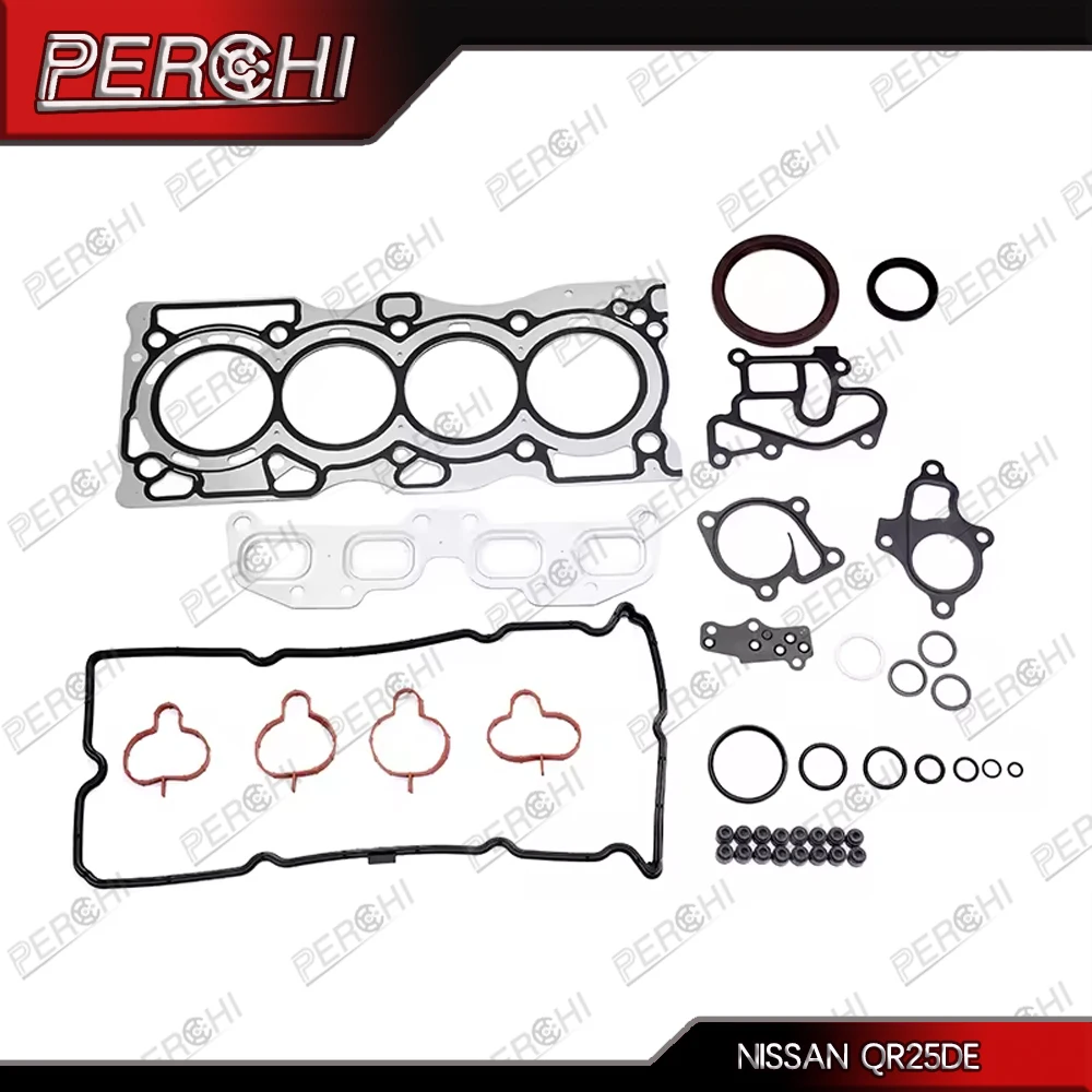 For NISSAN FRONTIER 2.5L 2005-2019 SUZUKI EQUATOR 2.5L 2009-2012 QR25DE Engine Head Gasket Kit Full Set 10101-EA025 HS26520PT
For NISSAN FRONTIER 2.5L 2005-2019 SUZUKI EQUATOR 2.5L 2009-2012 QR25DE Engine Head Gasket Kit Full Set 10101-EA025 HS26520PT
