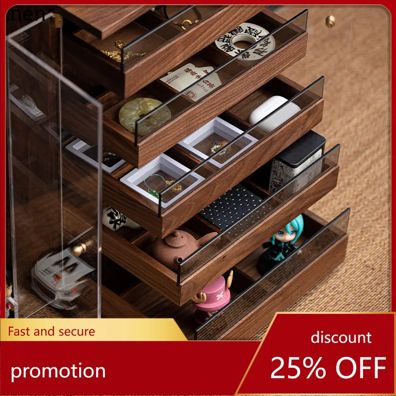 ZML Walnut Wood Dental Cabinet Bracelet Teapot Teacup Figurine Multi-layer Dustproof Storage Cabinet
ZML Walnut Wood Dental Cabinet Bracelet Teapot Teacup Figurine Multi-layer Dustproof Storage Cabinet