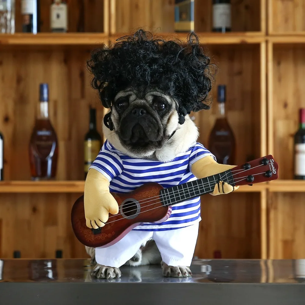 Funny Pet Guitar Player Cosplay Dog Costume Guitarist Dressing Up Party Halloween New Year Clothes For Small French Dog Cats 3
Funny Pet Guitar Player Cosplay Dog Costume Guitarist Dressing Up Party Halloween New Year Clothes For Small French Dog Cats 3