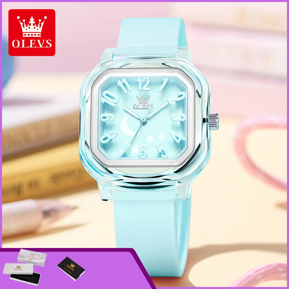 OLEVS 3711 Woman Watch Square Student Quartz Wristwatch Waterproof Luminous Original Silicone Strap Digital Dial Women’s Watches
OLEVS 3711 Woman Watch Square Student Quartz Wristwatch Waterproof Luminous Original Silicone Strap Digital Dial Women’s Watches