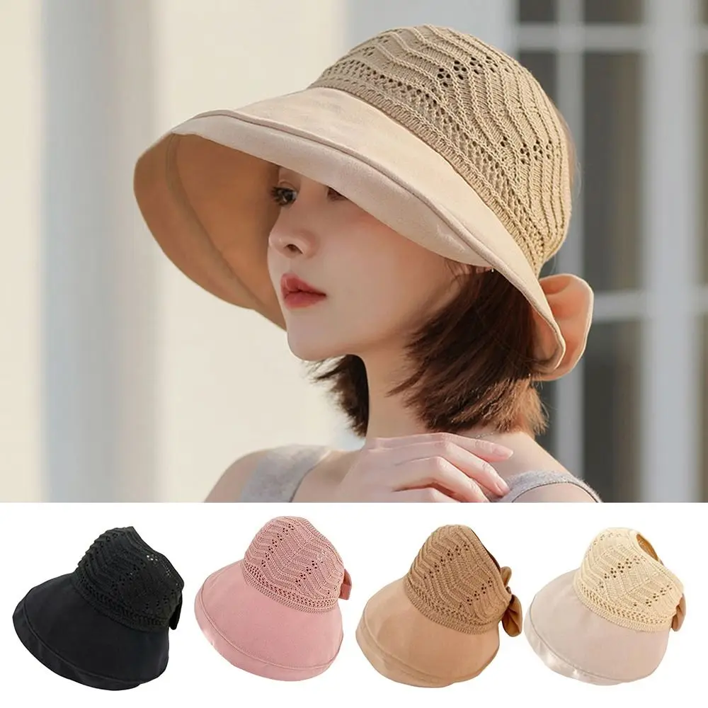 Sunscreen Knitted Bowknot Fisherman Hats Breathable Anti-UV Sun Visor Hats Wide Brim Sunshade Foldable Bucket Hat Unisex
Sunscreen Knitted Bowknot Fisherman Hats Breathable Anti-UV Sun Visor Hats Wide Brim Sunshade Foldable Bucket Hat Unisex