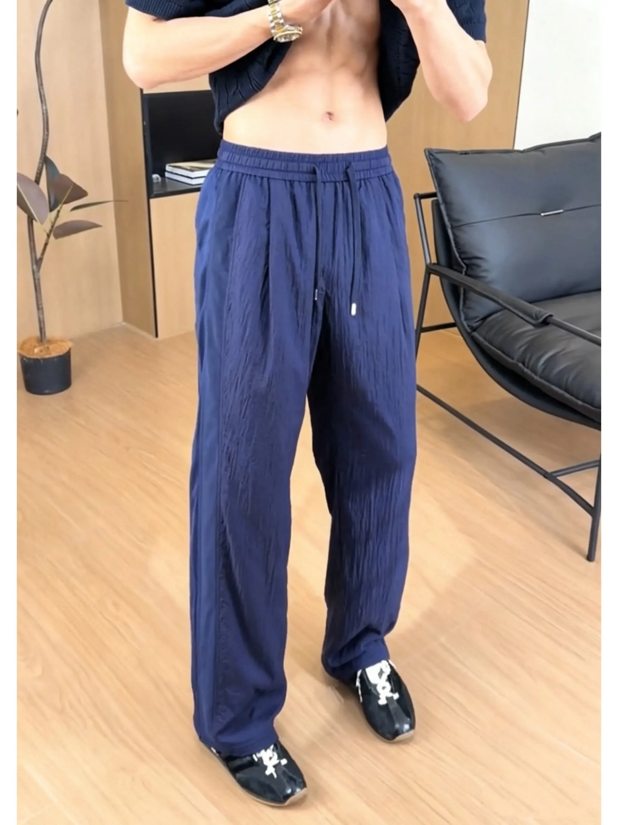 Ice Silk Men's Summer Loose Slimming Breathable Drapey Design American Style Quick Dry Casual Pants Straight Leg mid Waist
Ice Silk Men's Summer Loose Slimming Breathable Drapey Design American Style Quick Dry Casual Pants Straight Leg mid Waist