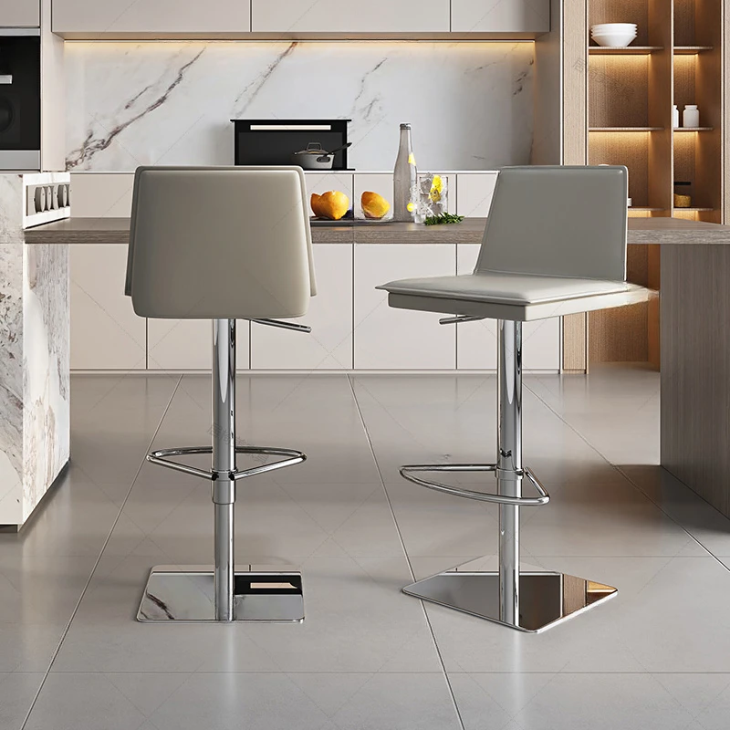 High Lounge Bar chairs Silver Nordic Reception Dining Bar chairs Salon Bistro taburetes para barra de cocina Luxury Furniture
High Lounge Bar chairs Silver Nordic Reception Dining Bar chairs Salon Bistro taburetes para barra de cocina Luxury Furniture