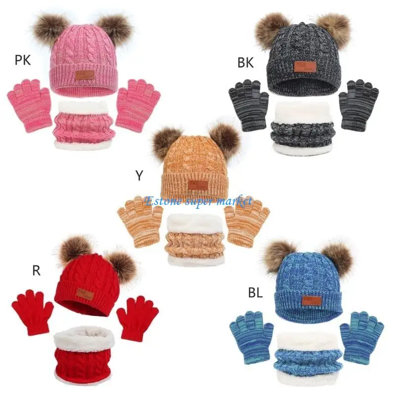 090B Crochet Knitted Warm Hat Gloves Baby Hat Gloves Neck Scarf Set 1-5Years Set Baby Supplies Black/Blue/Rose Red/Yellow/Red
090B Crochet Knitted Warm Hat Gloves Baby Hat Gloves Neck Scarf Set 1-5Years Set Baby Supplies Black/Blue/Rose Red/Yellow/Red