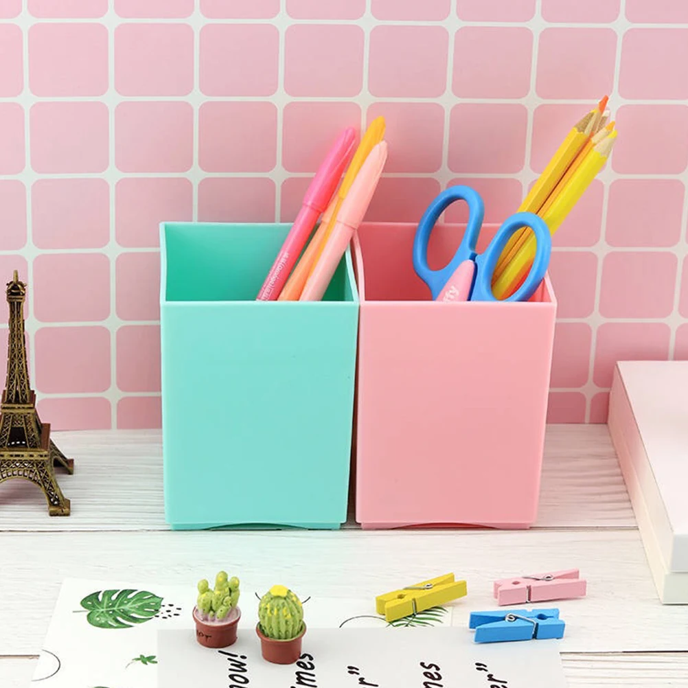 2 Pcs Work Desk Organizer Storage Bucket Desktop Pen Holder Stationery Pink Office
2 Pcs Work Desk Organizer Storage Bucket Desktop Pen Holder Stationery Pink Office