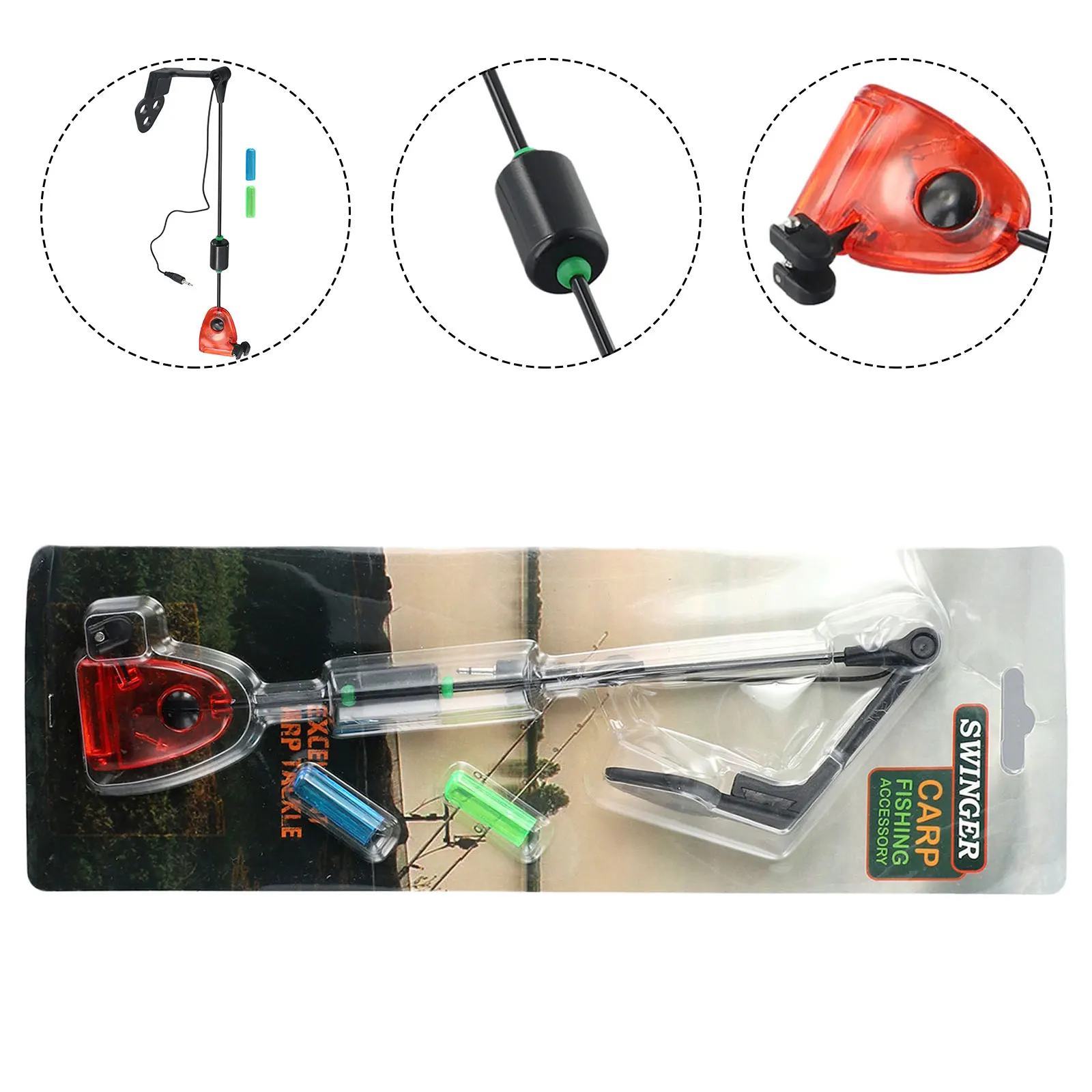 Fishing Bite Indicator Outdoor 1 Pcs Anti-rust 100g 25*4.5*1.6cm Bule Yellow Red Green ABS Stainless Steel iron
Fishing Bite Indicator Outdoor 1 Pcs Anti-rust 100g 25*4.5*1.6cm Bule Yellow Red Green ABS Stainless Steel iron