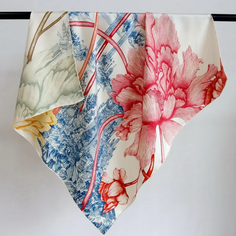 Double Sided Silk Scarf 18MM Women Hand Rolled Edges Bandanas Hair Accessories Luxury 90 Shawls Neck Scarves Christmas
Double Sided Silk Scarf 18MM Women Hand Rolled Edges Bandanas Hair Accessories Luxury 90 Shawls Neck Scarves Christmas