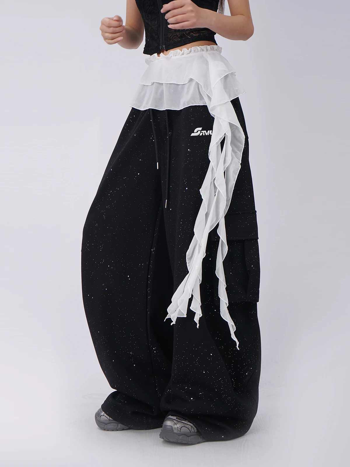 Street Style Jazz Dance Skirt Women's Layered Mesh Flounce Skirts Long Pure Color Loose Fit mid Waist Design Elegant Feeling
Street Style Jazz Dance Skirt Women's Layered Mesh Flounce Skirts Long Pure Color Loose Fit mid Waist Design Elegant Feeling