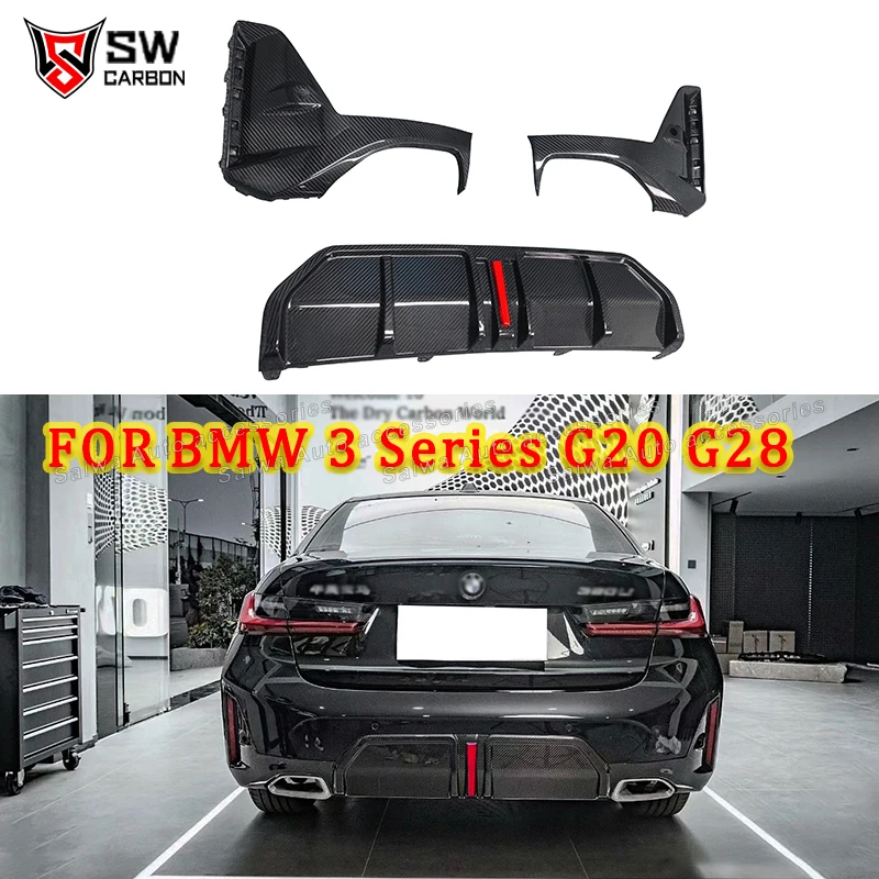 Carbon Fiber MP Style Rear Diffuser With light For BMW 3 Series G20 LCI 2023-2024 Rear Bumper Lower Lip Spoiler Bodykit
Carbon Fiber MP Style Rear Diffuser With light For BMW 3 Series G20 LCI 2023-2024 Rear Bumper Lower Lip Spoiler Bodykit