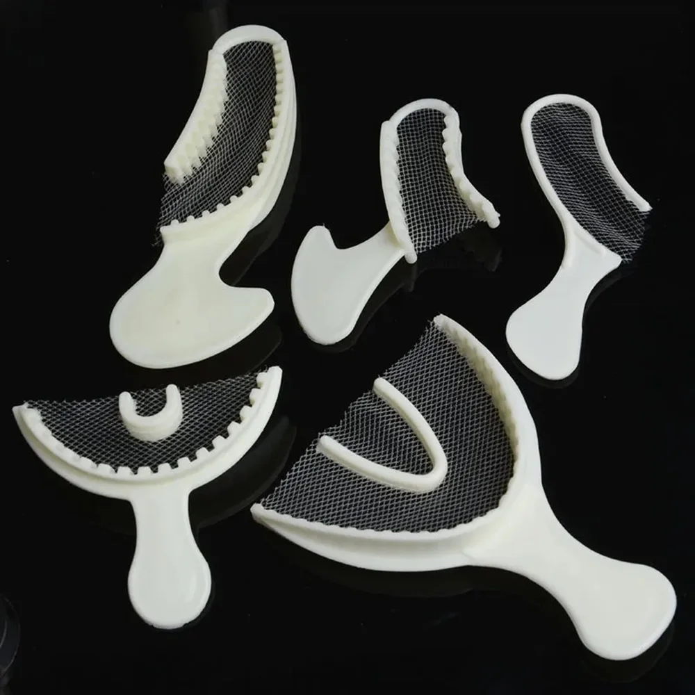Disposable Dental Bite Impression Trays Kits Teeth Registration Impression Tray with Plastic Rigid Frame and Non-Tear Mesh
Disposable Dental Bite Impression Trays Kits Teeth Registration Impression Tray with Plastic Rigid Frame and Non-Tear Mesh
