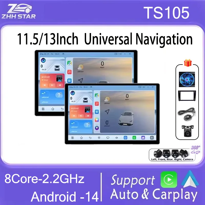 TS105 Android 14 2Din Car Radio CarPlay Multimedia Player Universal 11.5/13" GPS for VW Nissan Hyundai Toyota Kia Jeep Lada Fiat
TS105 Android 14 2Din Car Radio CarPlay Multimedia Player Universal 11.5/13" GPS for VW Nissan Hyundai Toyota Kia Jeep Lada Fiat