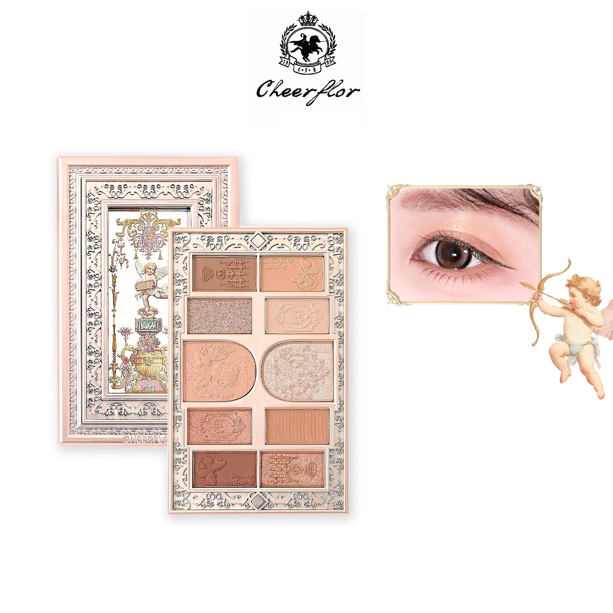 Cheerflor Little Angel 10 Colors Eyeshadow Palette Embossed Design Earth Tones Matte Shimmer Finishes Natural Makeup 10g
Cheerflor Little Angel 10 Colors Eyeshadow Palette Embossed Design Earth Tones Matte Shimmer Finishes Natural Makeup 10g