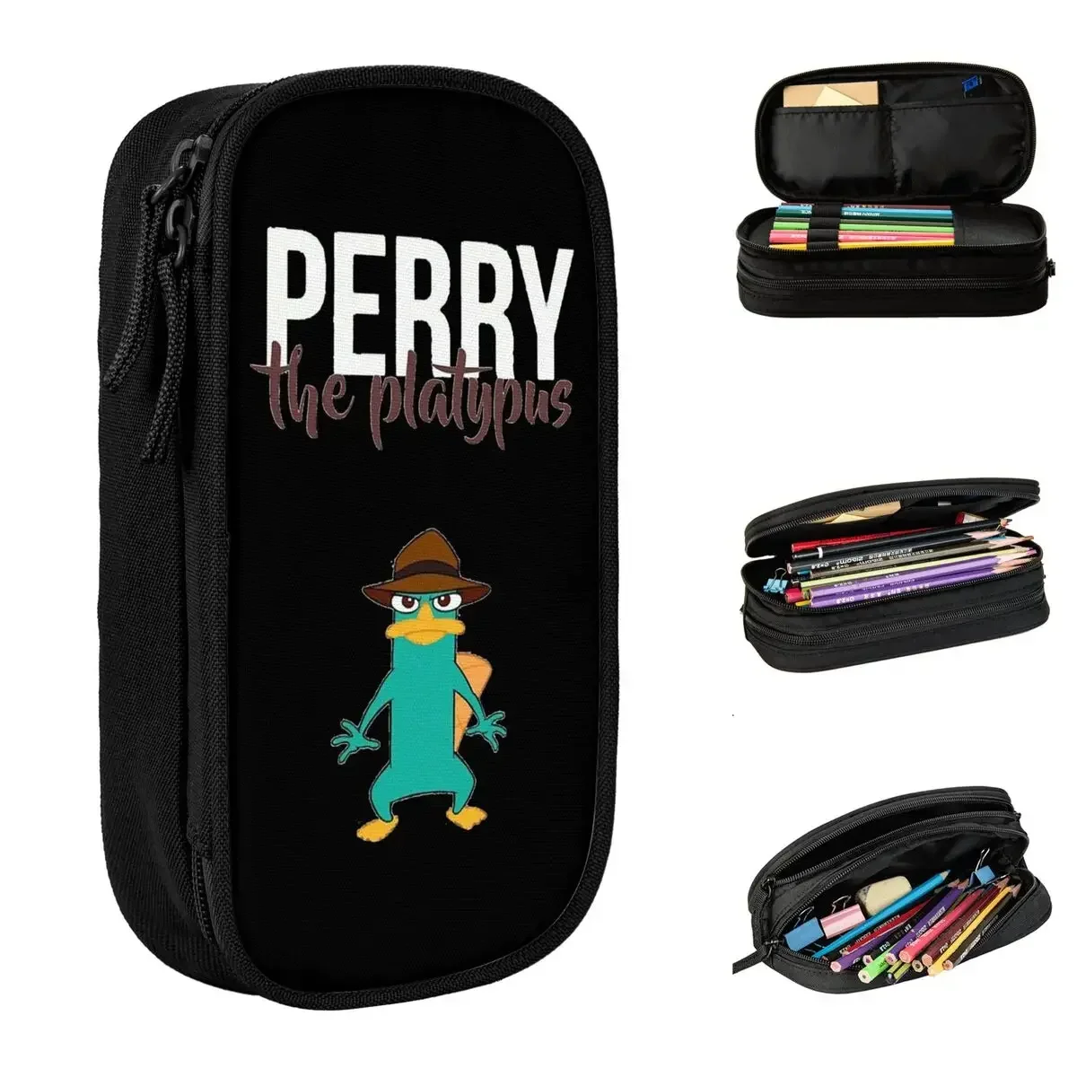 Retro Perry The Pencil Case Pencil Box Pen Holder for Girl Boy Large Storage Bags Students School Zipper Stationery
Retro Perry The Pencil Case Pencil Box Pen Holder for Girl Boy Large Storage Bags Students School Zipper Stationery
