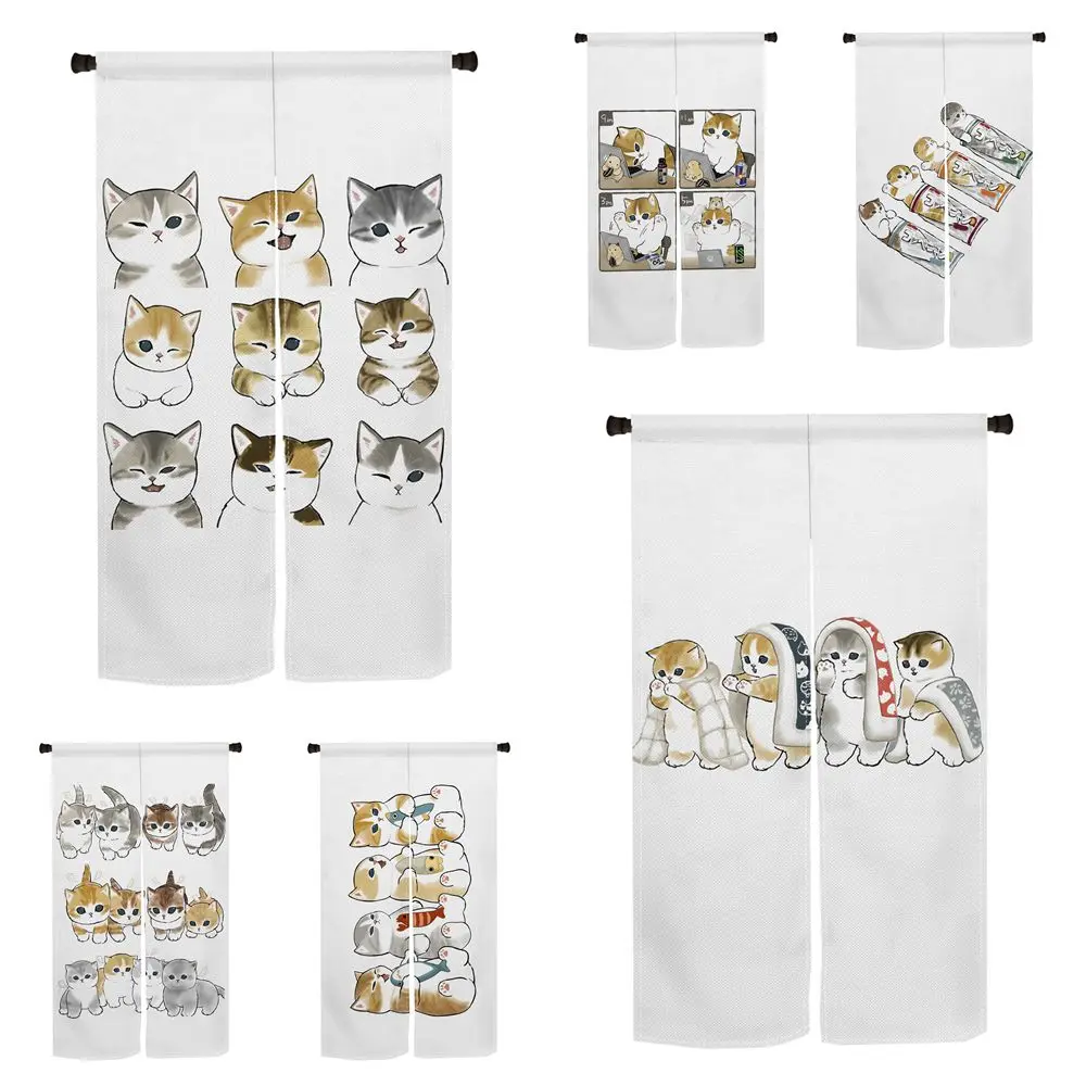 Japanese Door Curtain Cute Funny Cat Linen Curtain Living Room Bedroom Doorway Partition Kitchen Entrance Hanging Half Curtains
Japanese Door Curtain Cute Funny Cat Linen Curtain Living Room Bedroom Doorway Partition Kitchen Entrance Hanging Half Curtains