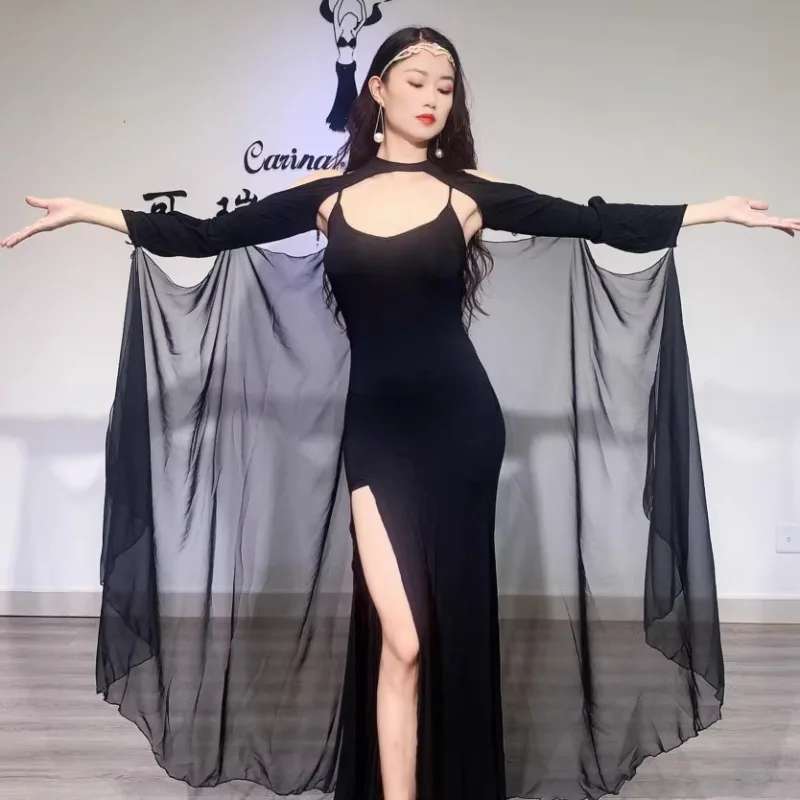 customized new set of belly dance costume practice clothes fairy high-end oriental dance costumes big skirt performance dress
customized new set of belly dance costume practice clothes fairy high-end oriental dance costumes big skirt performance dress