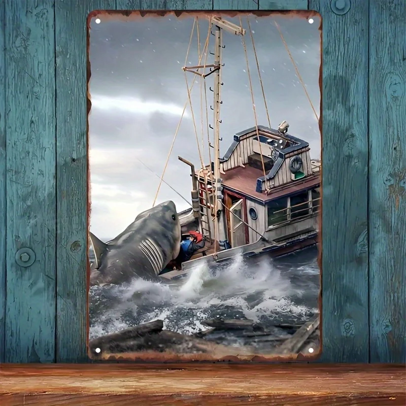 2D JAWS Movie Art Poster, Vintage Metal Aluminum Sign, 7.8 x 11.8 inches, Home Garage Bar Coffee Bar Garden Man Cave Decor
2D JAWS Movie Art Poster, Vintage Metal Aluminum Sign, 7.8 x 11.8 inches, Home Garage Bar Coffee Bar Garden Man Cave Decor