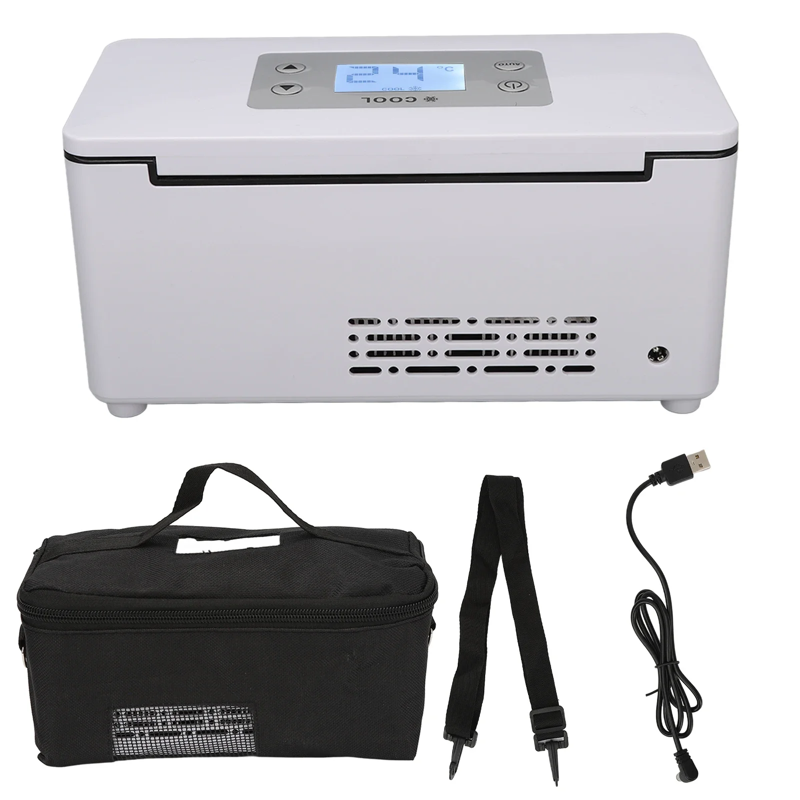 Electric Refrigerator Portable Insulin Refrigerator Box Cooling Box Interferon Refrigerator Case Car And Home Dual Use
Electric Refrigerator Portable Insulin Refrigerator Box Cooling Box Interferon Refrigerator Case Car And Home Dual Use