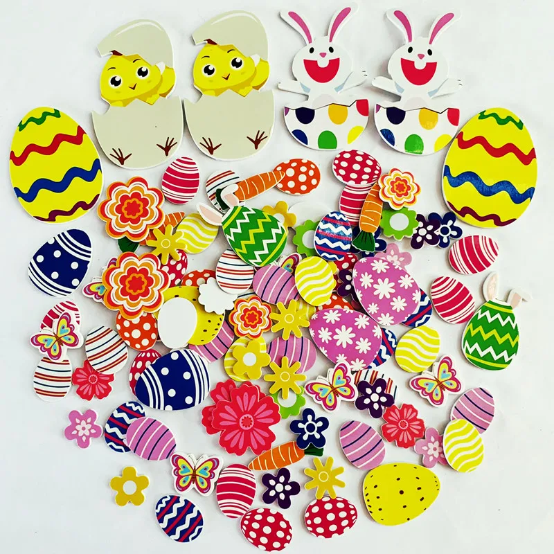 100PCS/LOT.New printed easter rabbit egg foam stickers Holiday activity items Spring crafts Wall decoration promotion cheap
100PCS/LOT.New printed easter rabbit egg foam stickers Holiday activity items Spring crafts Wall decoration promotion cheap